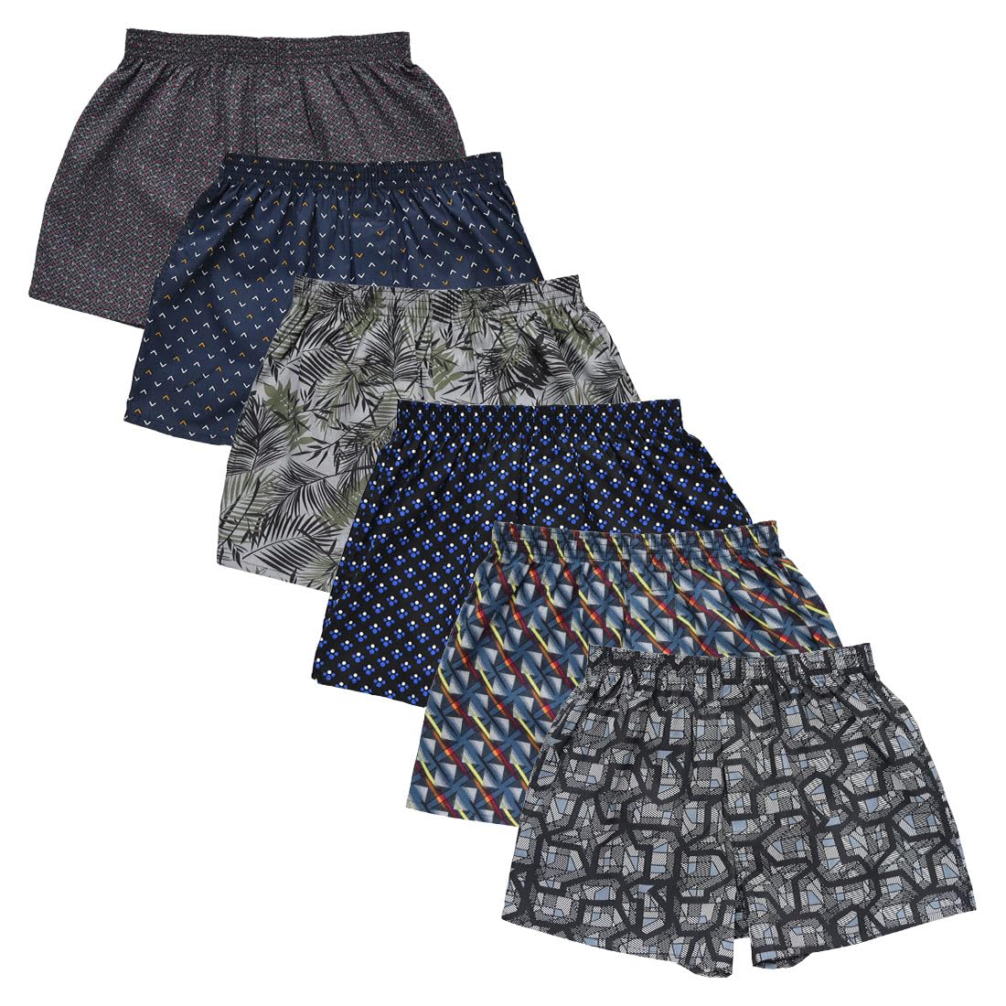 商品情報商品の説明主な仕様 【ウエストサイズ】M/76cm~84cm、L/84cm~94cm、XL(LL)/94cm~104cm、2XL(3L)/98cm~108cm、 3XL(4L)/104cm~114cm、4XL(5L)/110cm~120cmbr【仕様】前開き、ボタン付き、抗菌防臭加工肌触りと通気性が良く快適な綿100%のトランクスです。足口ゆったり設計で底マチ付きなのでゆったりとして窮屈感がなく履き心地も快適です。普段使いからスポーツやアウトドアまで、どんなシーンにもオススメです。ちょうど良い厚みの履き心地の良い下着です。 写真の様なデザインから、ランダム組合せのセットでお届け致します。※掲載しているデザインは一例です。写真掲載のないデザインが入る場合もございますのであらかじめご了承下さい。