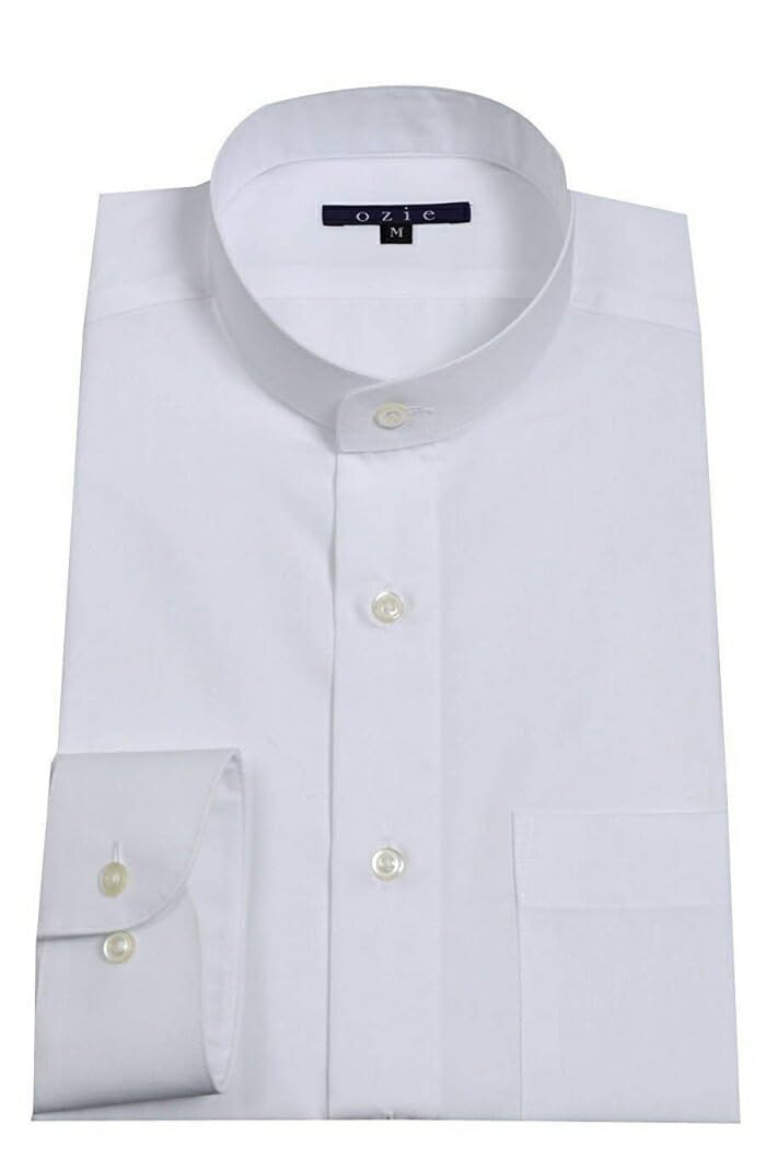 【送料無料】[オジエ] メンズ・ワイシャツ・カッターシャツ レギュラーフィット・長袖・綿100%・形態安..