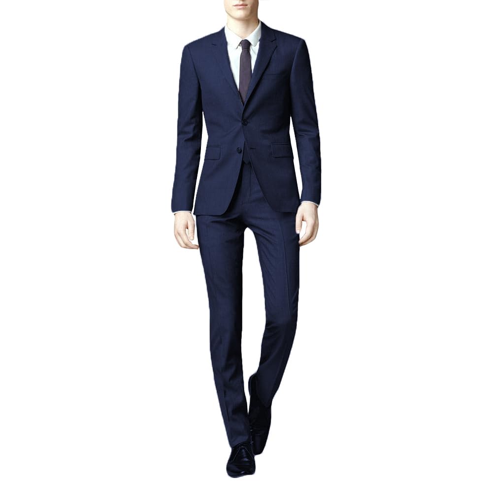 【送料無料】[YFFUSHI] スーツ メンズ 上下セット 二つボタン ビジネススーツ スリム 黒 紺 灰色 大き..
