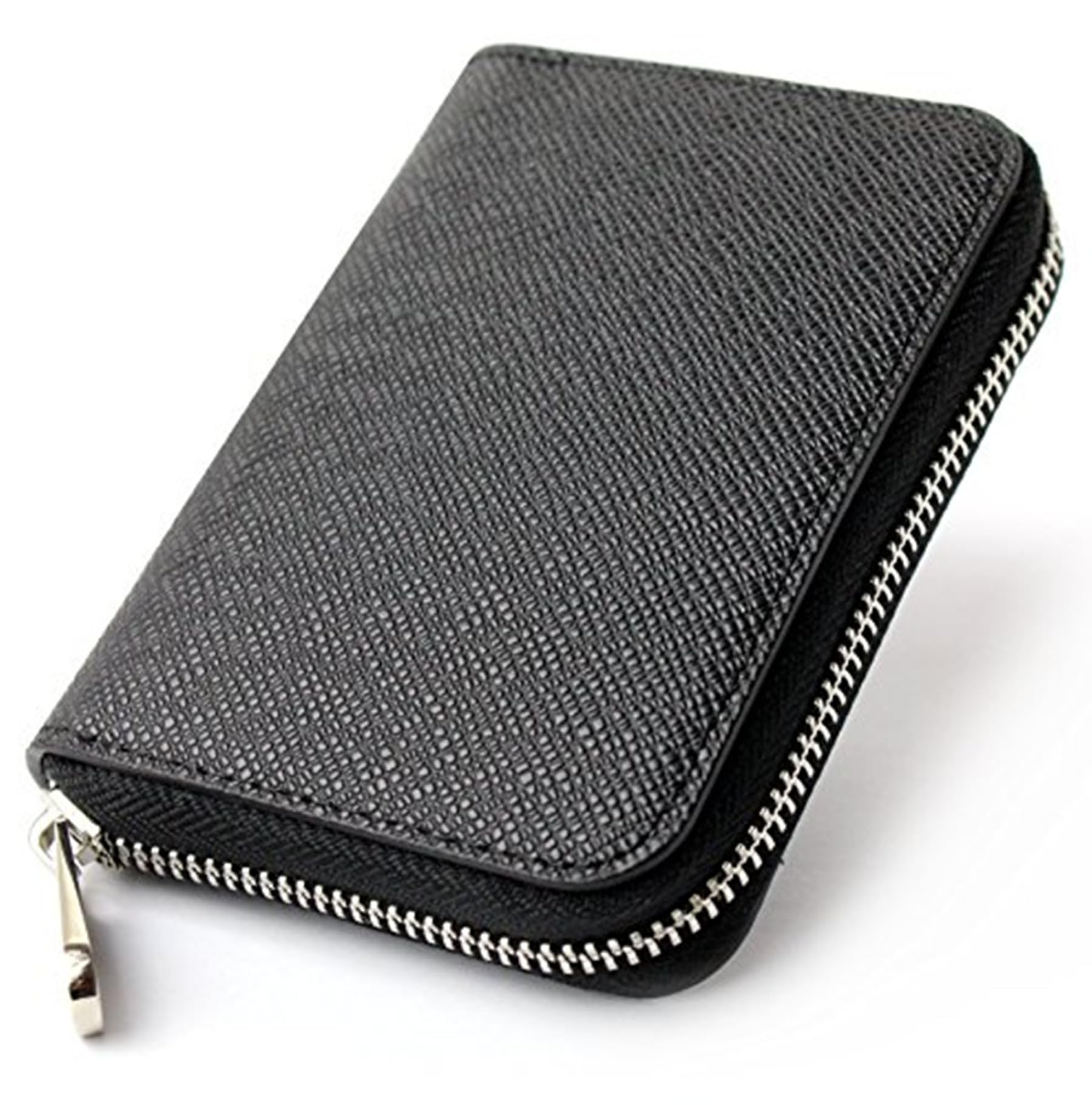 【送料無料】[リオルネ] コインケース メンズ 小銭入れ カード入れ付きミニ財布 コンパクトメンズ財布 色：ブラック、サイズ：1個