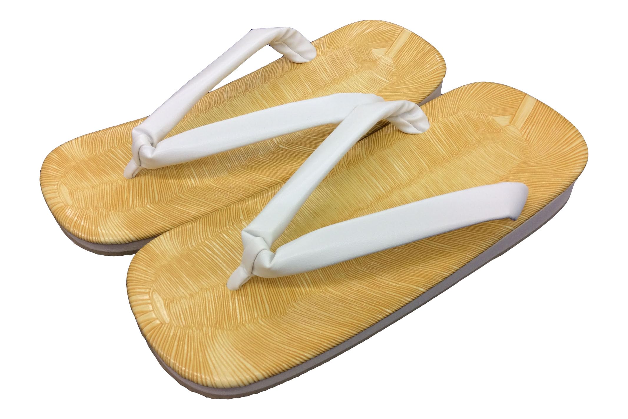 【送料無料】[三陽] 雪駄 白鼻緒 日本製 スポンジ底 （M・L・LLサイズ）説明書付き 色：台・ベージュ　..