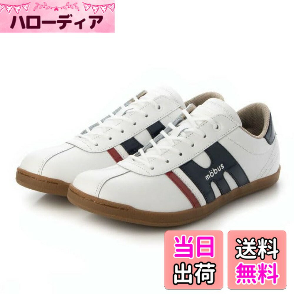 【送料無料】[モーブス] スニーカー ミュンデン メンズ 色：S.WHT/NAVY ENAMEL、サイズ：26 cm