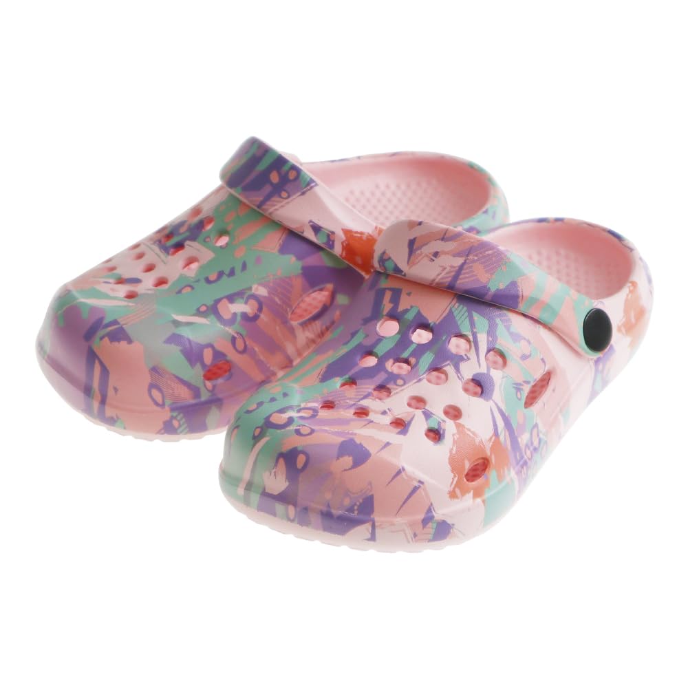 【送料無料】[FASPROJECT] 2way クロッグ サンダル (キッズ) 男の子 女の子 ボーイズ ガールズ 子ども ジュニア 軽量 防水 eva サボサンダル 前とじ つっかけ SY-21195 21196 色：【女の子】ピンク、サイズ：18 cm