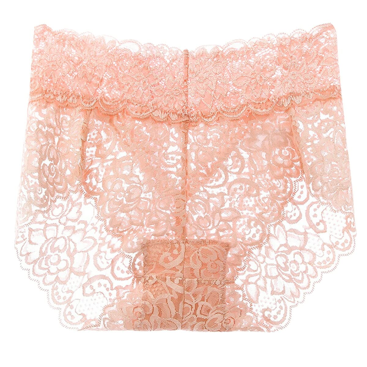 【送料無料】[Karly　Shop] 総レース ショーツ レディース 大きいサイズ ひびかない すっぽり 締め付けない 伸びる 深ばき フルバック wf2205 色：ベージュ、サイズ：M