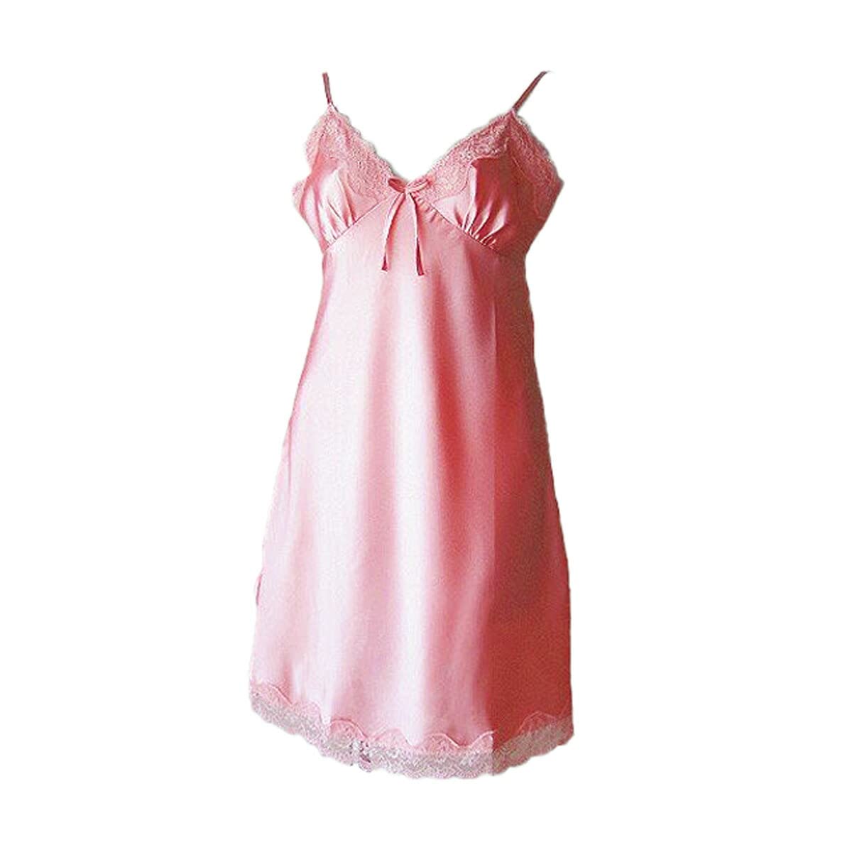 【送料無料】[Karly　Shop] スリップ ランジェリー ベビードール ペチコート セクシー ひざ上丈 サテン..