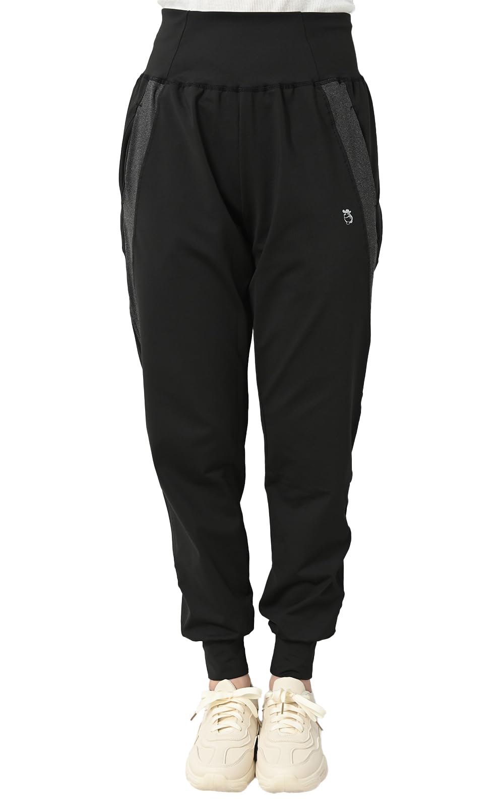 【送料無料】[JANJAM]大きいサイズ レディース ボトムス ジョガーパンツ ポケット 10分丈 スポーツウェア ジムウェア 色：グレー、サイズ：4L