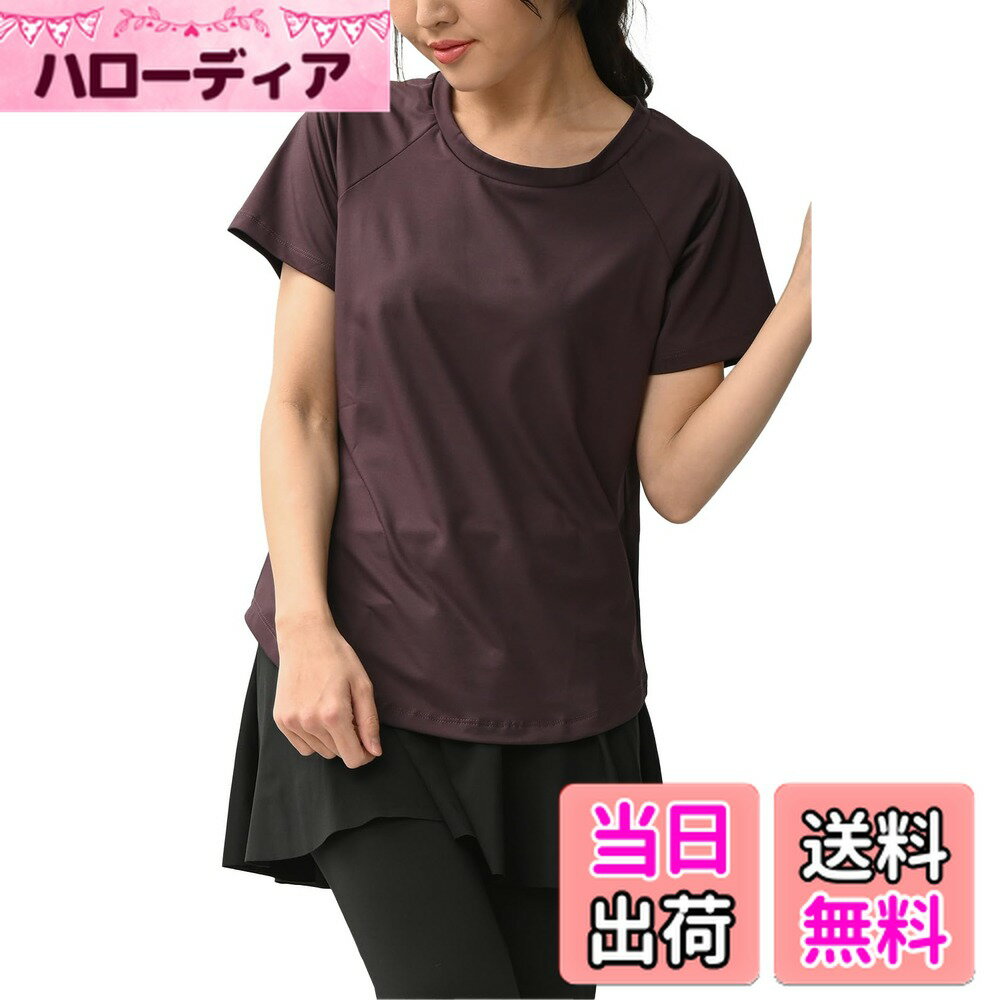 商品情報商品の説明主な仕様 ストレスフリーで快適。通気性が良くアクティブシーンで活躍するラグラン半袖Tシャツ。シンプルデザインで重宝しそうな1枚です。カットソー 半袖Tシャツ 通気性 ジムウェア 運動会 ママ 半袖T 春 夏 秋 黒 L LL 3L 4L 5L 11号 13号 15号 17号 19号 sp-ssa-tp0108br通気性に優れたパンチングドットを背面に施したラグラン半袖Tシャツ。速乾性が高く、激しい動きでもさらりとした肌触りが続きます。程よくフィットし、動きやすさ抜群。フィットネスやヨガ、ジョギングなど、さまざまなシーンで活躍する機能的で快適なアイテムです。【ポイント】着脱がスムーズにできる程よく開いた首周り、動きやすさに特化した絶妙な袖丈が特徴のラグラン半袖Tシャツ。背面のドットパンチングがデザイン性と機能性を兼ね備え、通気性を高めて快適さを提供します。【スタッフ着用コメント】身長：156cm／普段のサイズ：LL　着丈は私の身長で、お尻の中間くらい。結構、カラダにぴったりとフィットするので、ゆったりと着用されたい方はワンサイズ上の方がいいかもしれませんね。さらさらとした滑らかな生地感。速乾性に優れ、たくさん汗をかいてもすぐにさらりとした肌触りが復活するのも嬉しいポイント!伸縮性にも優れ、とても動きやすい!バック部分のパンチングドットで通気性がよく、ムレにくいのも嬉しいですね!■カラー ブラック、パープル、ブルー ■素材 ポリエステル89%、ポリウレタン11% ■生産国 中国 ■備考 伸縮/伸びる 透け感/透けない 生地の厚み/普通 裏地/なし 硬さ/やわらかめ モデル着用/Lサイズ