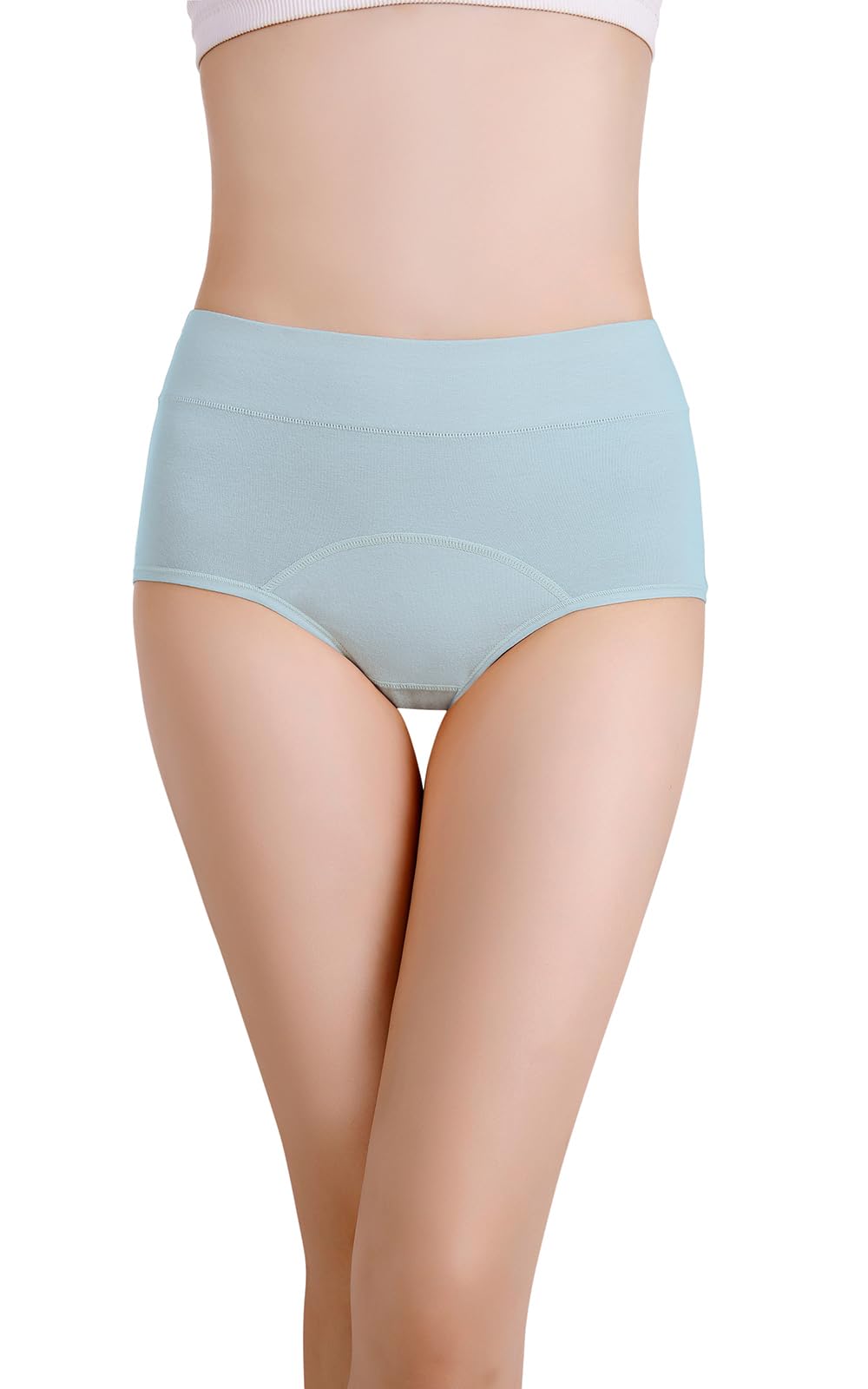 【送料無料】[JANJAM] 大きいサイズ レディース サニタリーショーツ 下着 生理用 無地 カラバリ豊富 インナー 色：ブルー、サイズ：4L