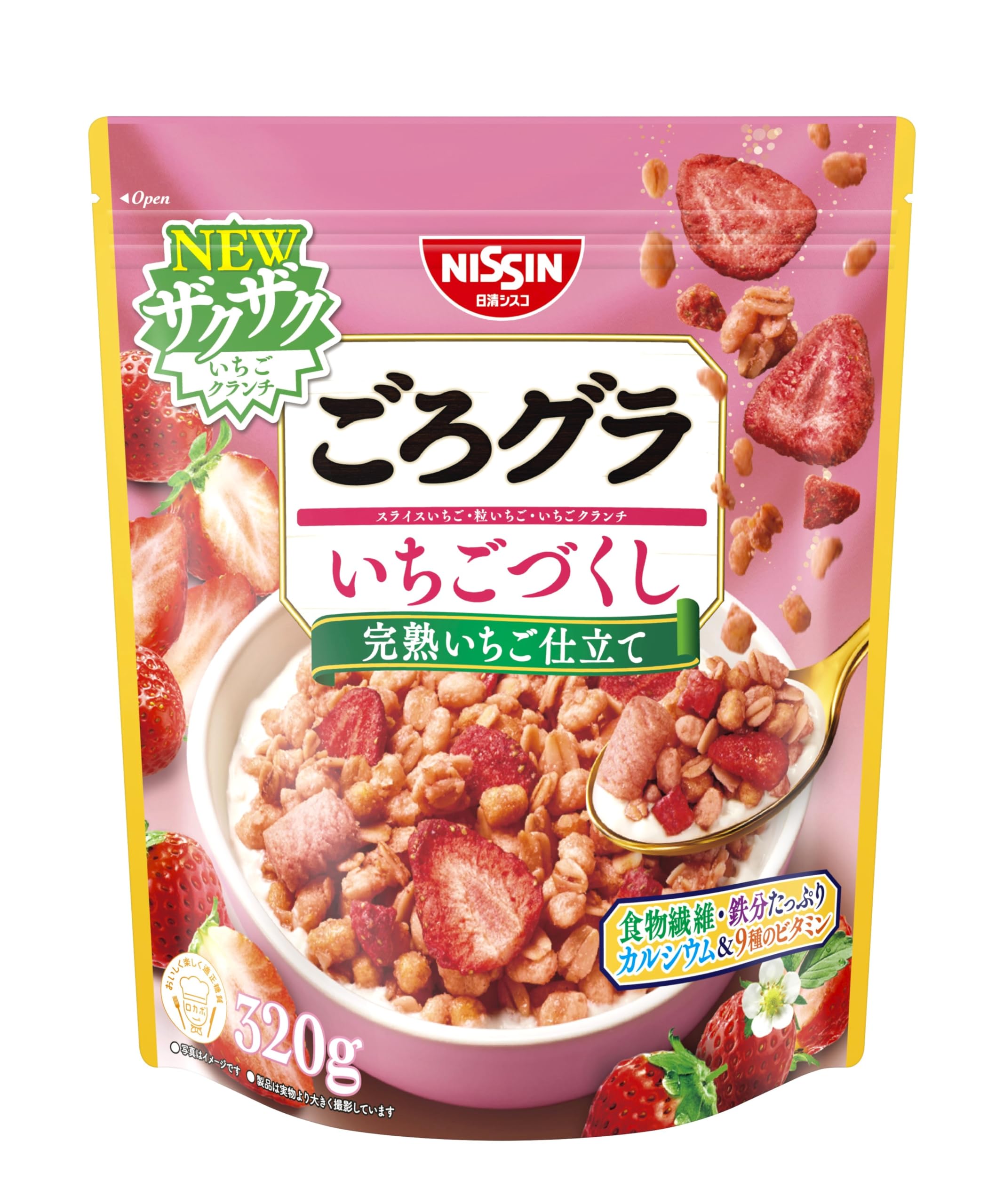 【送料無料】日清シスコ ごろグラ いちごづくし サイズ：320g (x 1)