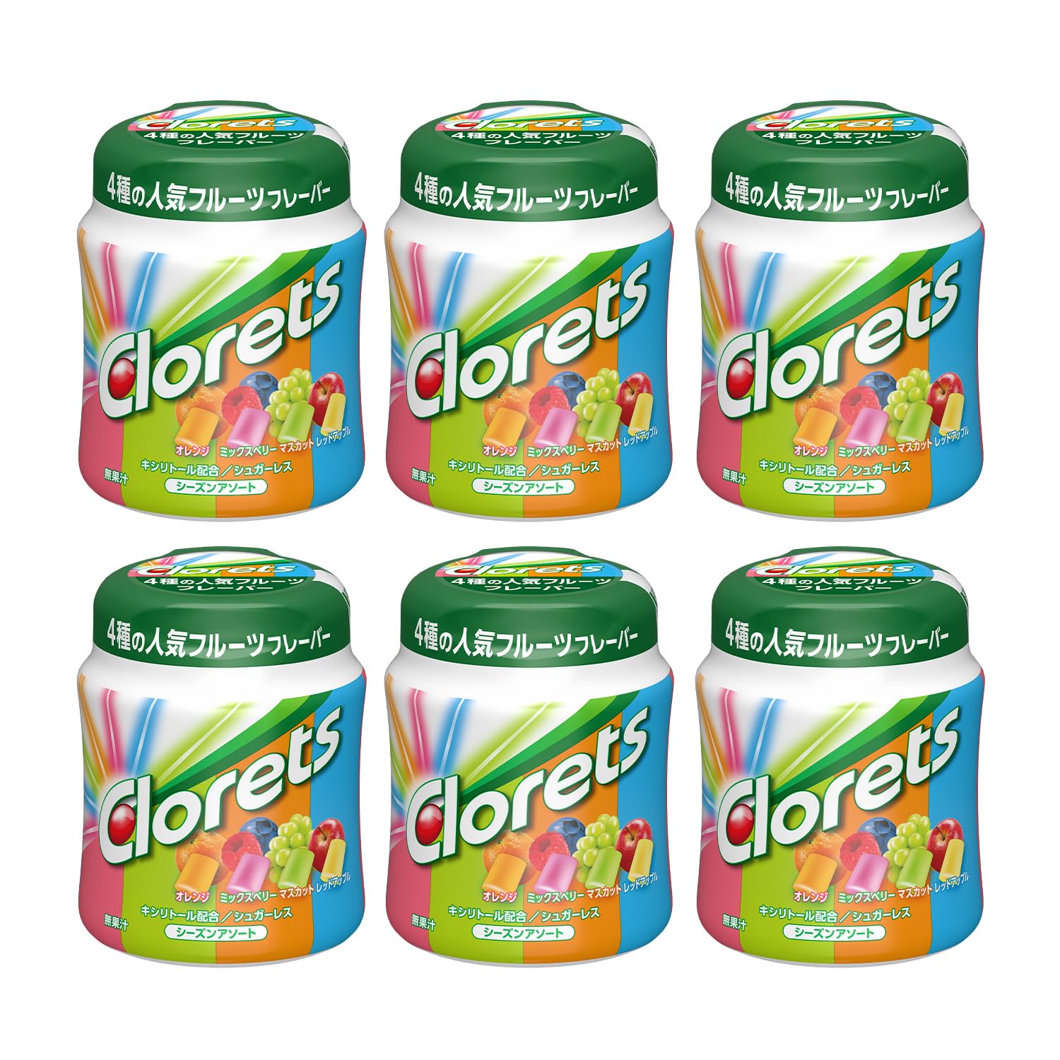 【送料無料】クロレッツXP マスカット&ミントボトル ガム 140g ×6個入 色：タブレット、サイズ：140グラム (x 6)