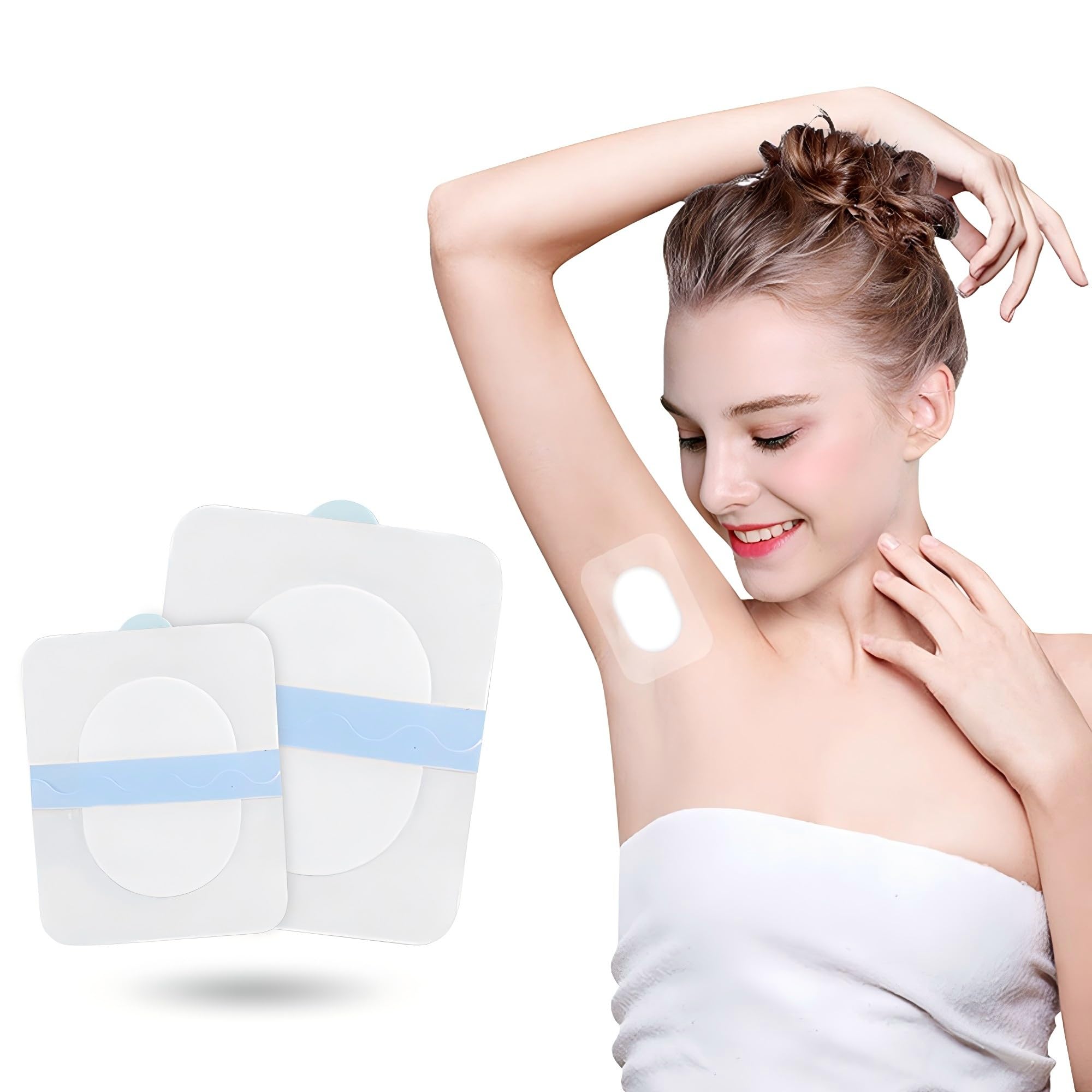 商品情報商品の説明商品の説明 汗取りパッド 新版デザイン 脇汗パッド 【透明PUテープ＋吸汗綿】 あせジミ防止 ワキ汗 汗多め用 抗菌 消臭 防臭シート 直貼り 無香料 吸湿 速乾 暑さ対策 足の裏や脇の下に使用 貼付簡単 吸湿 抗菌防臭 ...