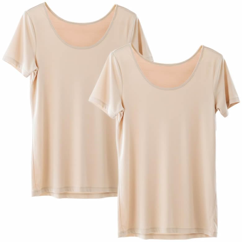 【送料無料】[ラドウェザー] インナーシャツ 脇汗パッド メンズ 2枚組 抗菌防臭で汗をかいても臭わない..