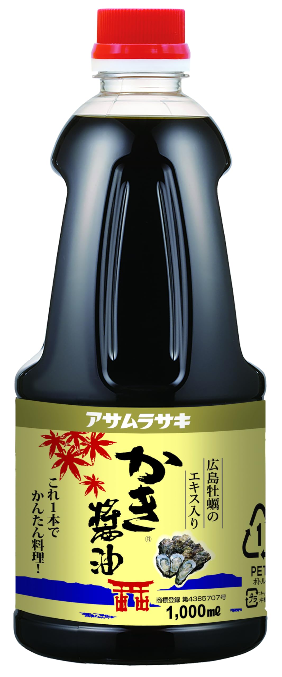 【送料無料】アサムラサキ かき醤油 600ml サイズ：1.0リットル (x 1)