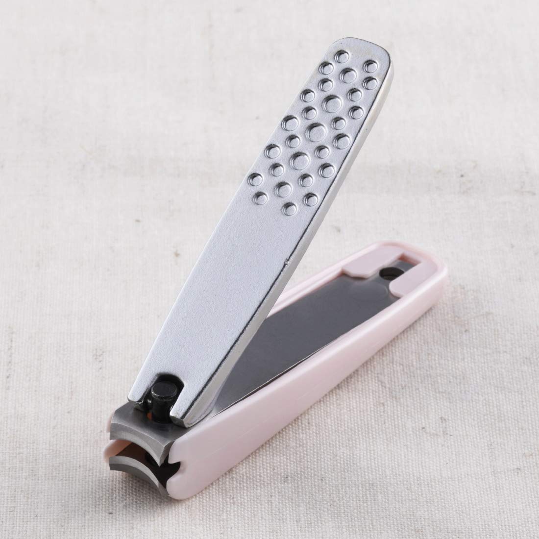 【送料無料】貝印 KAI アーチツメキリ カーブ刃 ストッパーケース付 日本製 レディース KQ2040 色：ピ..