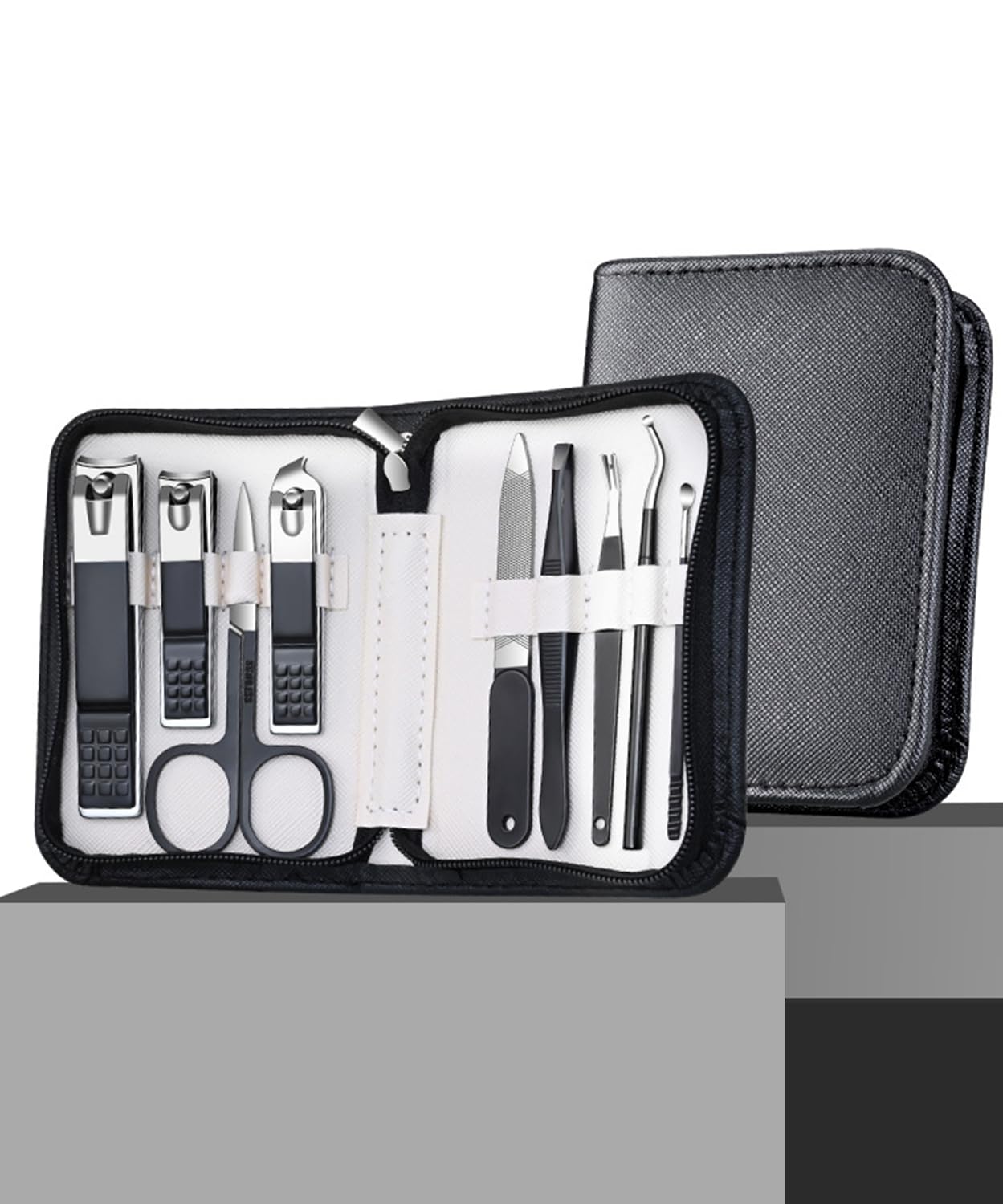 【送料無料】LisoLife 爪切りセット 爪切ネイルケア9セット 眉毛 ハサミ 毛抜き 耳かき多機能 ステンレ..