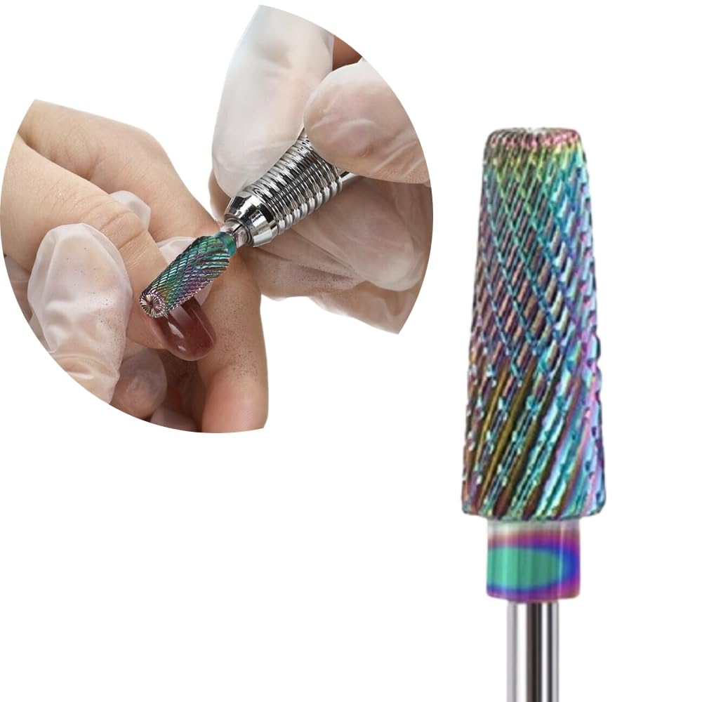 【送料無料】ネイルビット 万能リムーバー 5in1 タングステンカーバイト テーパー クロスカット QT-153..