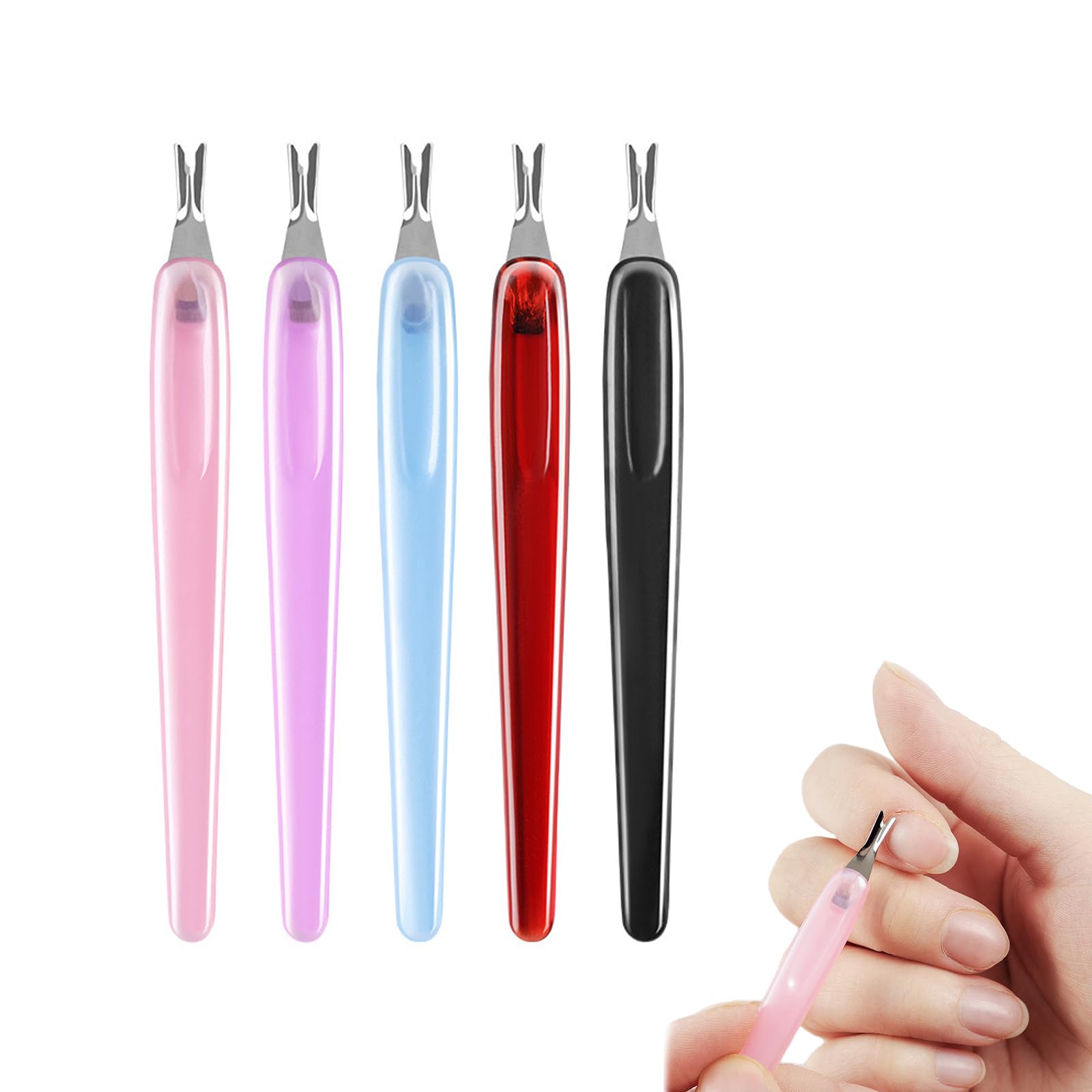 【送料無料】Doyime 甘皮カッター キューティクルカッター (5本入り) V型ナイフ キューティクルトリマ..