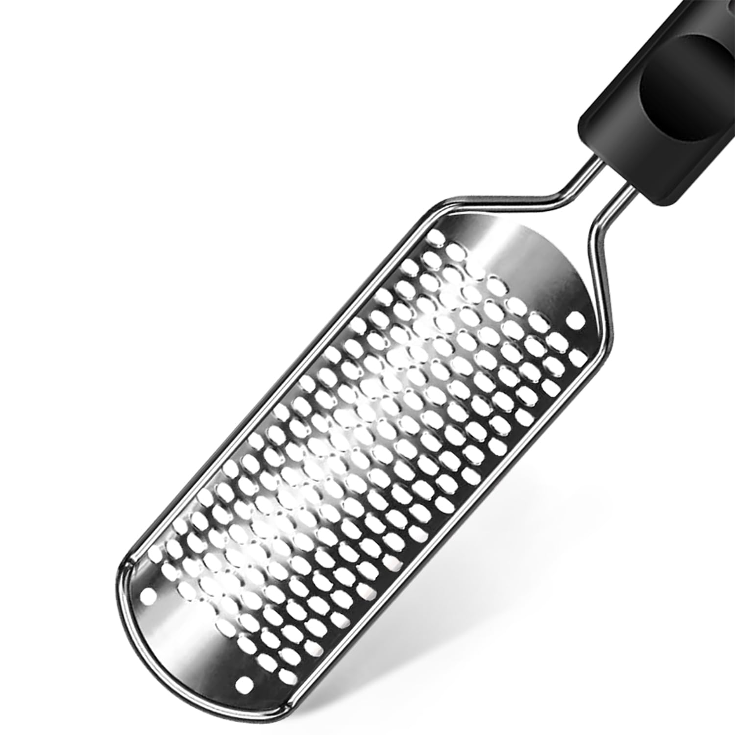 【送料無料】ASXMYAQフットファイル 角質リムーバー かかと 角質取り 角質除去足 フットファイル 角質リムーバー 削り フットケア プロ用ステンレススチール足ヤスリ 安全で効率的な 魚の目削り 足 かかと削り乾湿足用 (ブラック) 色：ブラック、サイズ：28.5*6*2cm