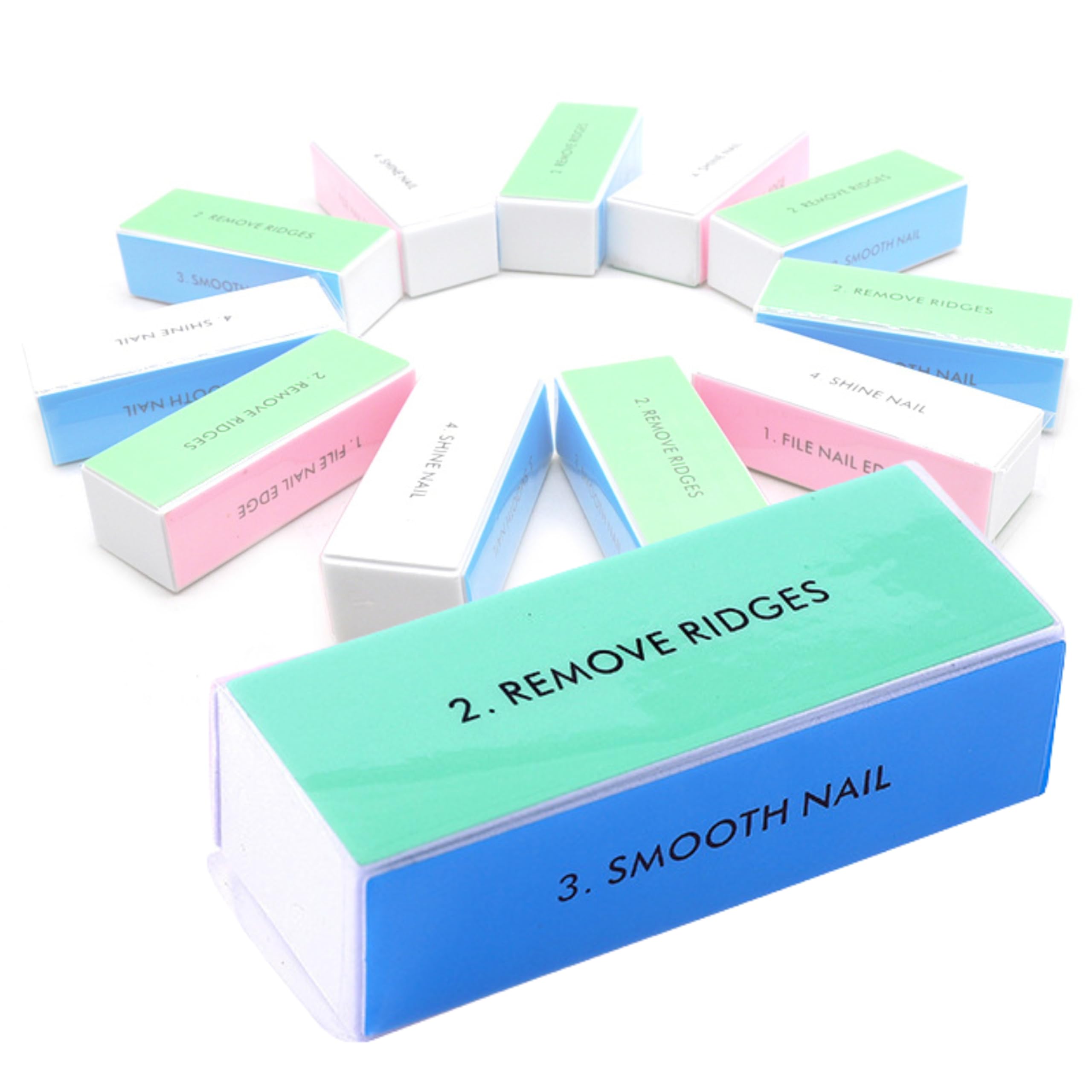 【送料無料】TikTrunk 爪磨き ブロック スポンジ 4面 ネイルケア シャイナー ツヤ出し 6個セット 男性..