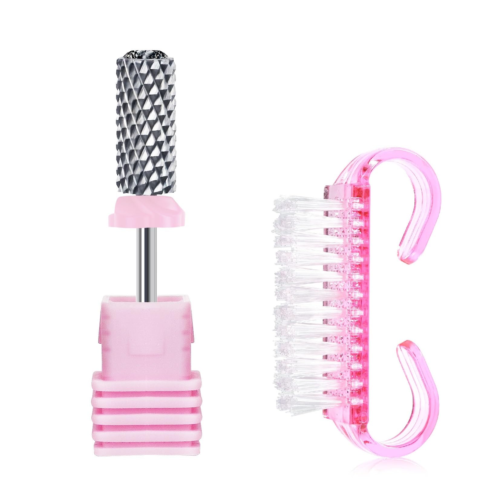 【送料無料】ネイルビット クリスタルストーン付き シルバービット 全5サイズ QT-152 色：シルバー、サイズ：XC