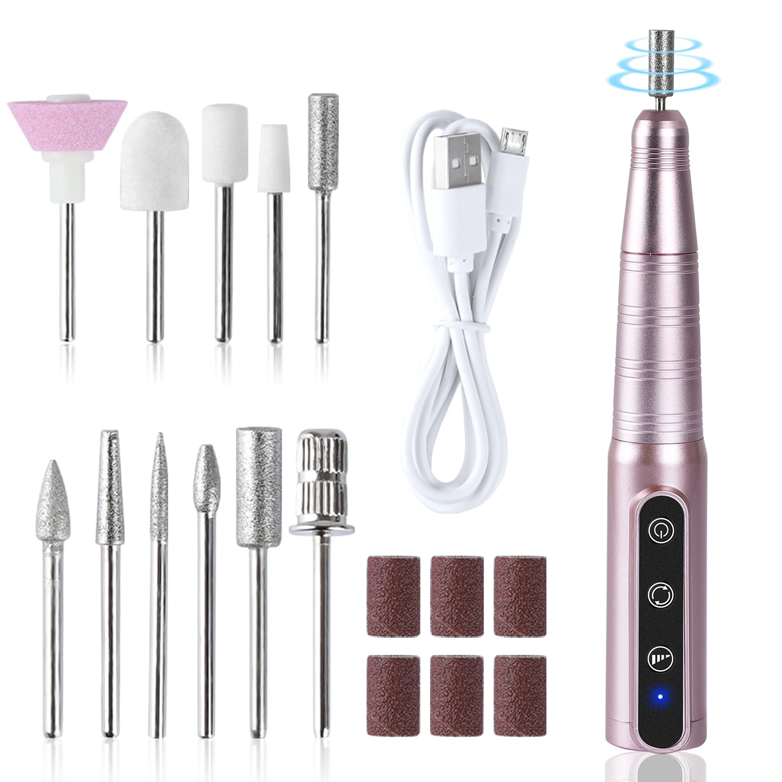 【送料無料】FERRISA 電動角質リムーバー かかと 角質取り 足 強力パワー 電動角質ローラー 3段階スピ..