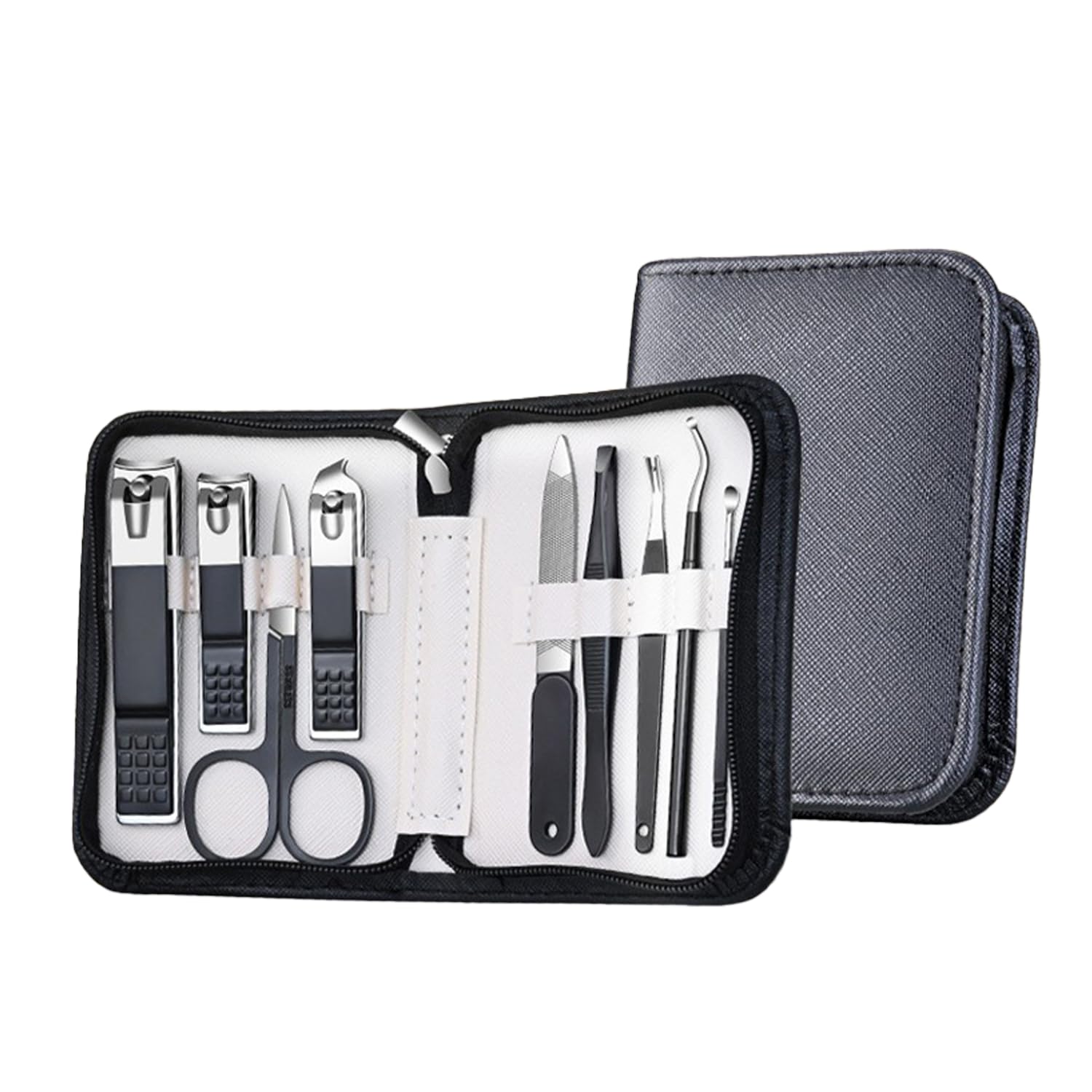 【送料無料】爪切り ステンレス製 ネイルケアセット 9点セット 爪やすり つめ押し キューティクル プッ..