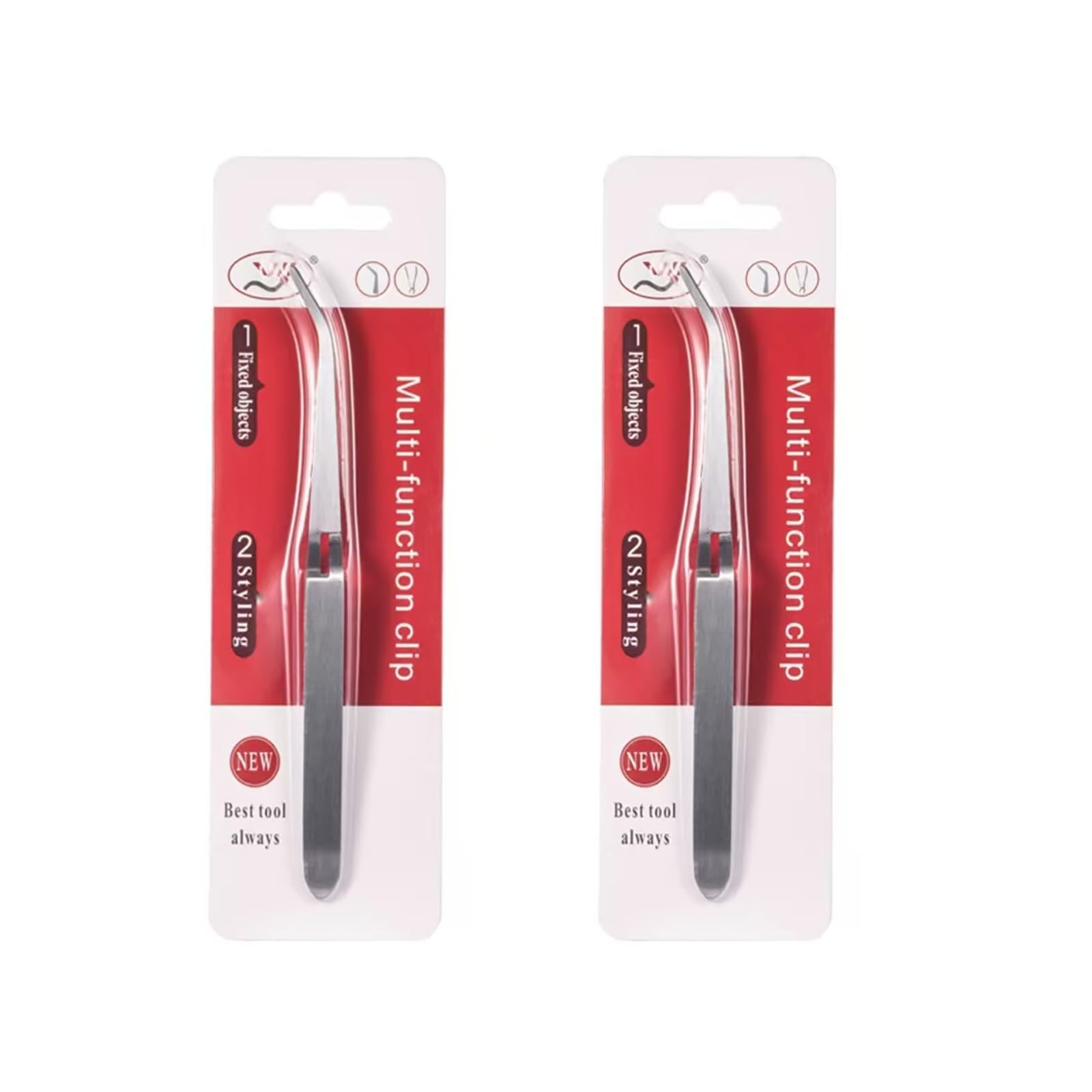 【送料無料】ネイルツール ピンセット ステンレス 2個セット ネイルシェーピングピンセット ネイルクリ..