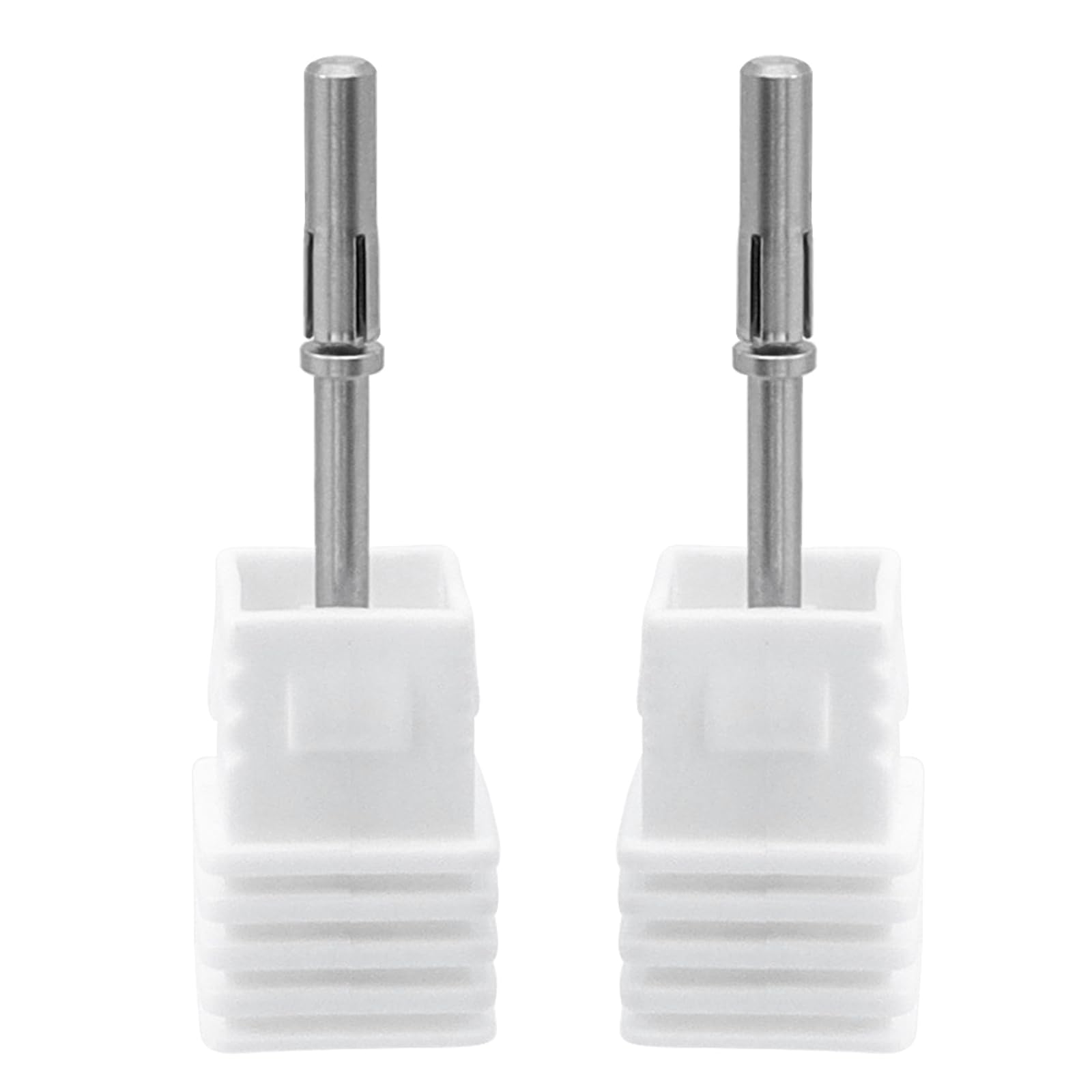 【送料無料】Bestgle ネイルビット2本マルチビット コンビネーション ネイルマシーン用 電動ネイルドリルビット2.35mm 軸径ネイルマシン用 研削ビット ネイル用金属バー 研削ネイルヘット ネイルファイル 爪磨き ネイルケア用 甘皮処理 研磨ビット ネイルツール 色：銀