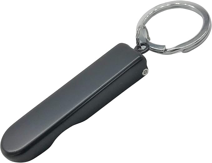 【送料無料】爪切り 携帯 小型リング キーホルダー 折りたたみ式 メンズ レディース シルバー ブラック..