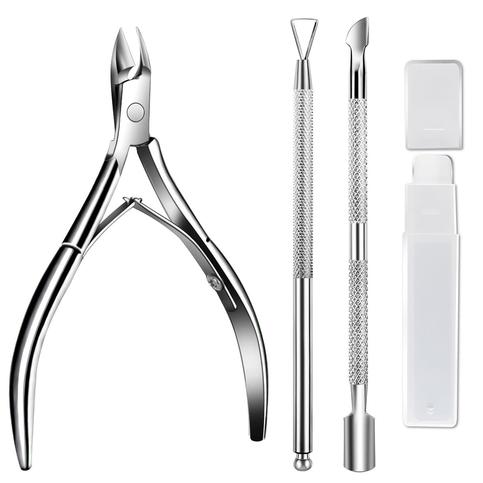 【送料無料】ネイルケアセット キューティクルニッパー キューティクルプッシャー ジェルネイルプッシ..