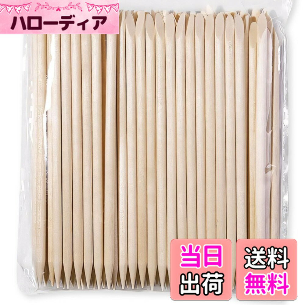 【送料無料】COLORBIRD ウッドスティック ネイル スティック 甘皮処理 プッシャー 色：100本、サイズ：11.4cm