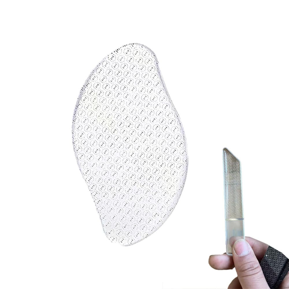 【送料無料】YUANXINWL かかとケア 角質取り 足 足 角質 かかとネイルケア 2点セット 角質除去 角質ケア 足裏 かかと 収納ケース付き 丸洗いOK 持ちやすく かかと削り (クリア, マンゴー型)