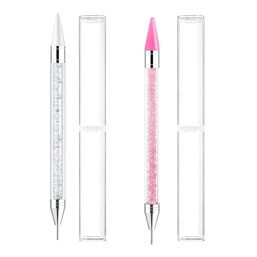 【送料無料】サムコス ラインストーンピッキングペン ネイルアートDIYクラフト 2本セット ネイルデコレーションペン ダイヤモンドペインティング デコレーション...