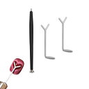 【送料無料】Coehaopike 3点セット 3Dキャッツアイネイルアートペン ダブルヘッドネイルポリッシュマグネットスティック Y字型キティンアイネイルマグネ...