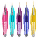 【送料無料】ネイル筆セット Ruicoo 5個 ネイルブラシセット ネイルアートブラシ ネイルアートデザインブラシペンセットダイヤモンドアプリケーションラインス...