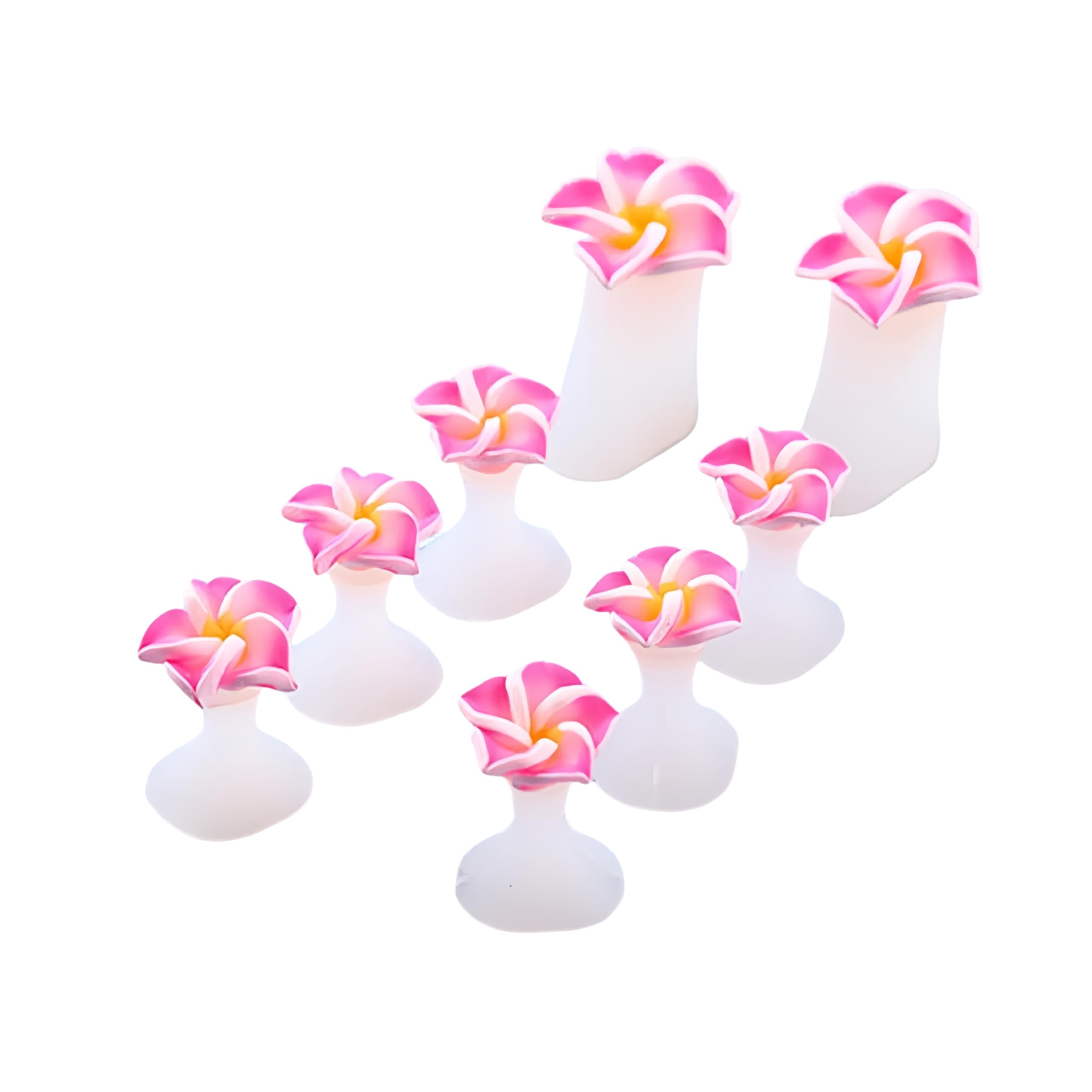 【送料無料】フラワートゥセパレーター、ペディキュア用シリコンつま先セパレーター シリコン製 足指広げる マニキュア用つま先スペーサー両足8個セット丸洗い やわらか 色：レッド