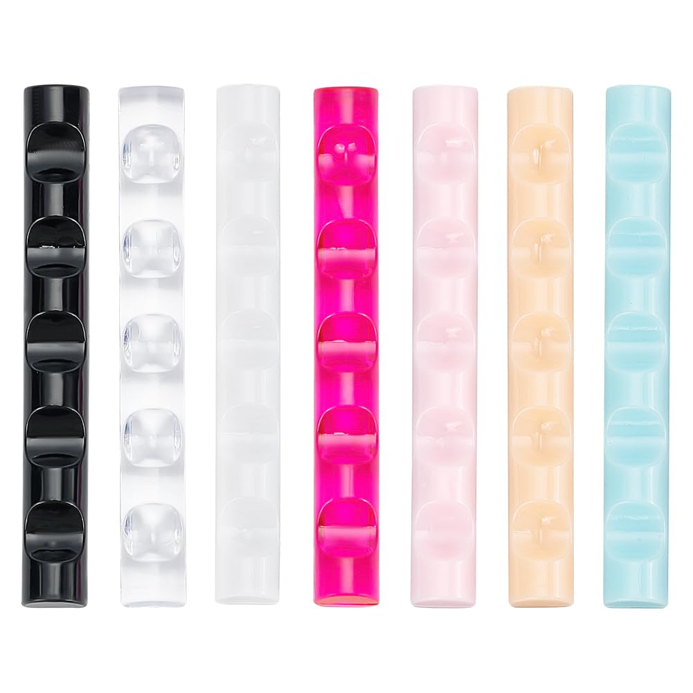 【送料無料】BENECREAT 14個 ネイルブラシレスト アクリル製ブラシレスト 5グリッド マニキュアペンホ..