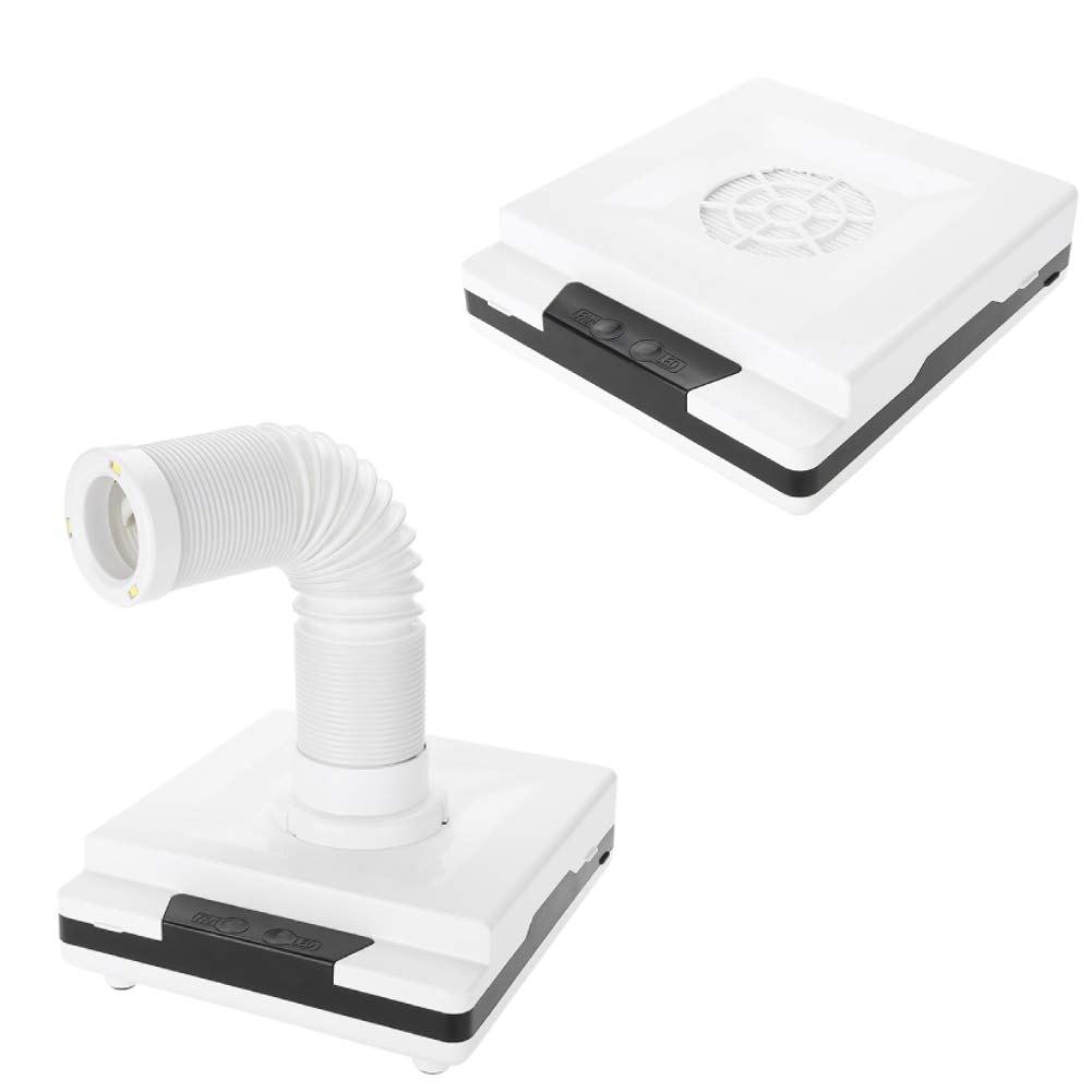 【送料無料】TOPINCN 60W 強い力 ネイルアートダストサクション ネイルアート集塵機 マニキュア掃除機 ネイルダストクリーナー 色：ホワイト、サイズ：1個 (x 1)