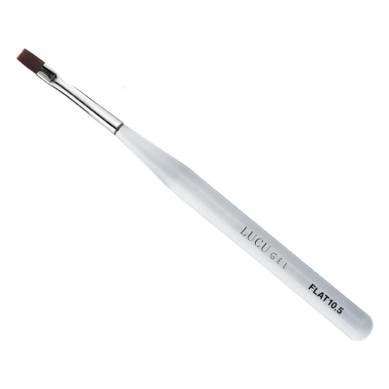 【送料無料】ルクジェル(LUCUGEL) ジェルブラシ キャップ付/フラット10.5(FLAT10.5) 色：ホワイト