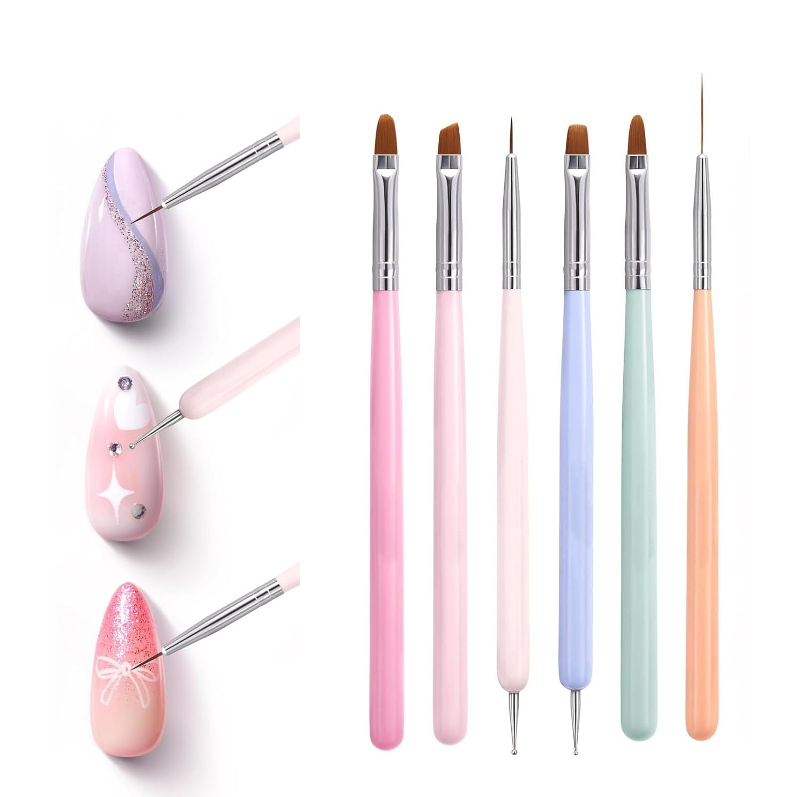 【送料無料】Mirhua ネイル 筆 ネイルブラシセット ジェルネイルブラシセット ジェルネイル用筆セット ..