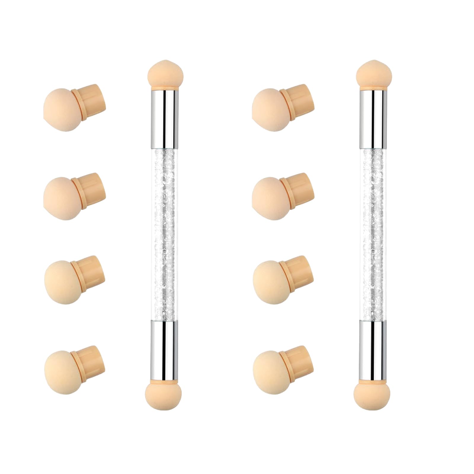 【送料無料】EsiFare ネイルブラシ 双頭ネイルスポンジブラシ ネイル 筆 スポンジブラシ 再利用可能 ネ..