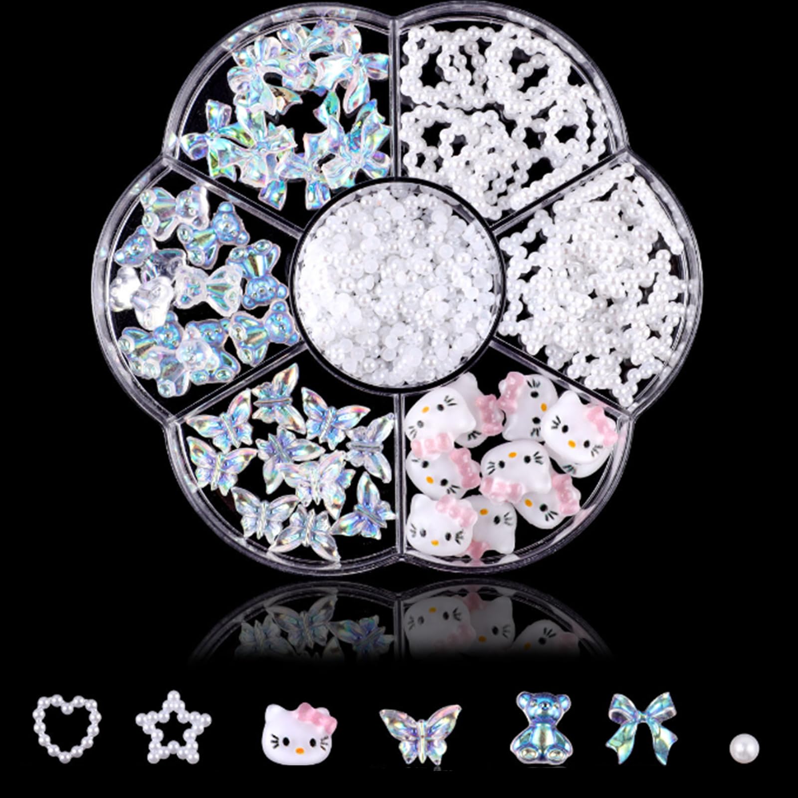 【送料無料】LIKENNY デコパーツ ネイルパーツ セサリー り 少女のかわいい ネイルデコレーション デコ..