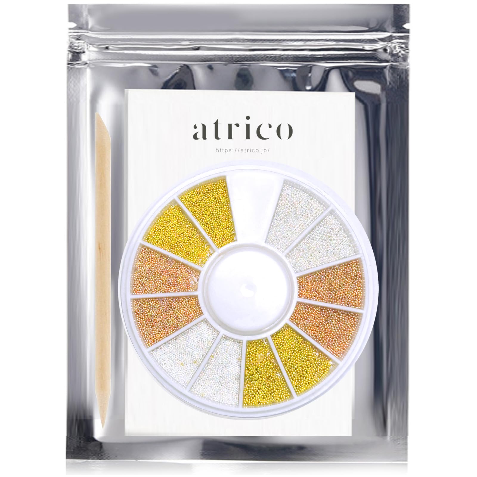 【送料無料】atrico(アトリコ)ブリオン 色:極小 ゴールド&シルバー&ピンクゴールド、サイズ:0.4mm、0.6mm
