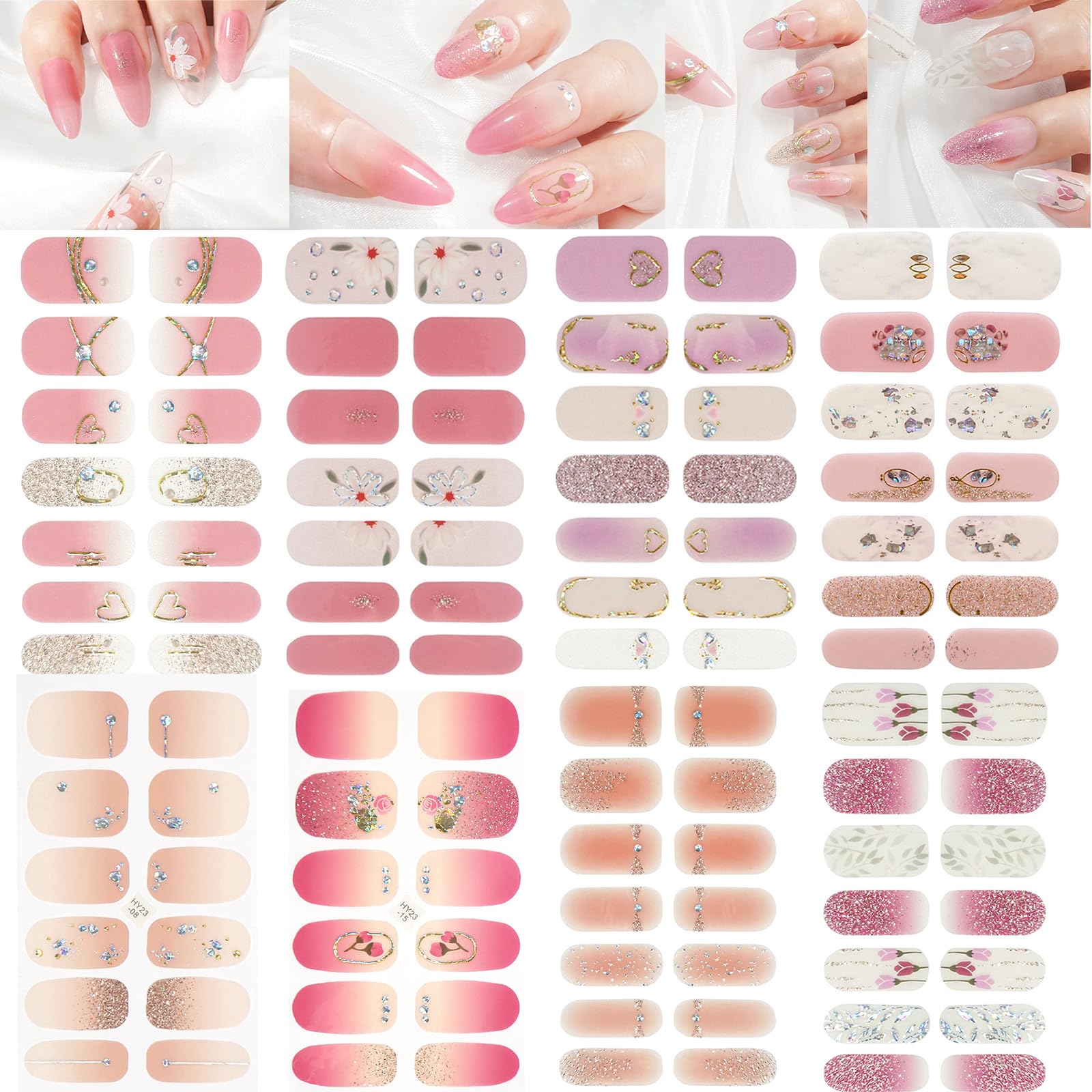 【送料無料】ネイルシール 手用 ネイルステッカー 手の爪 長持ち 3D立体感 損傷のない ネイルラップ 手..