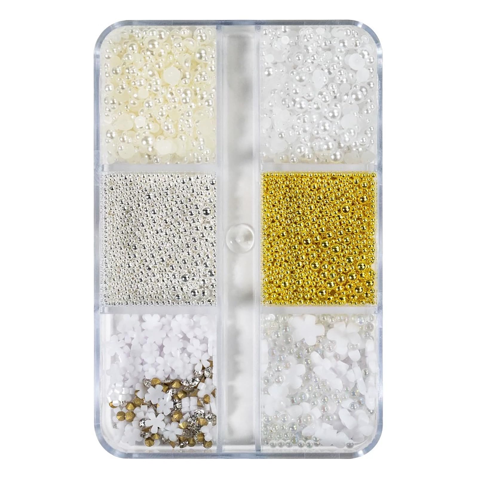 【送料無料】[LUYING] ネイルパーツ 6色 花ジュエリーパーツ 3D 立体 ネイルアート ネイルスタッズ 金属パーツ 手作り レジン用 ネイルデザイン レジンパーツ ネイルフラワー レジン (6色花Cタイプ) 色：6色花Cタイプ