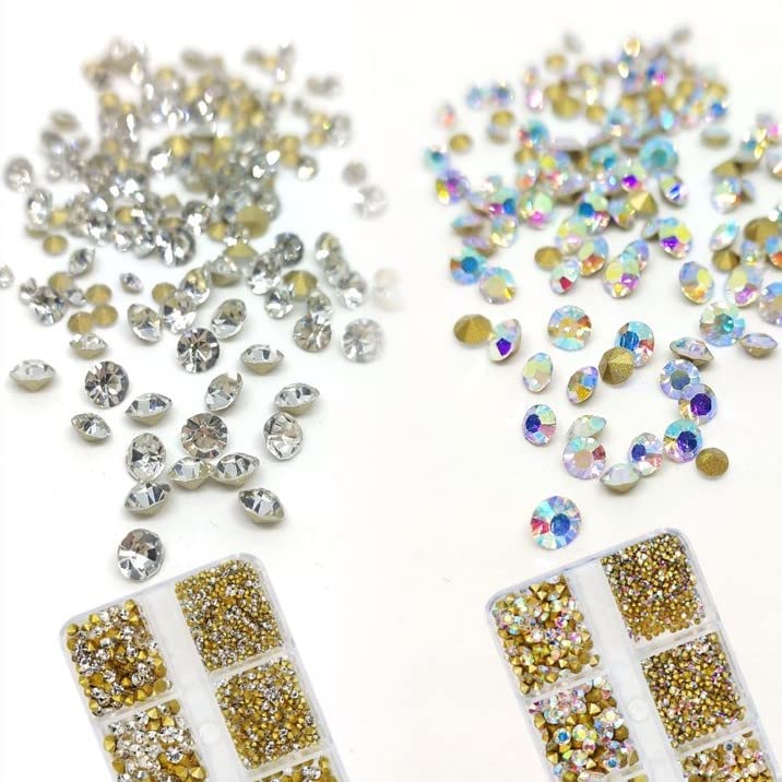 【送料無料】ラインストーン オーロラストーン クリアストーン スカルプチュア ギラギラネイル 色：マ..