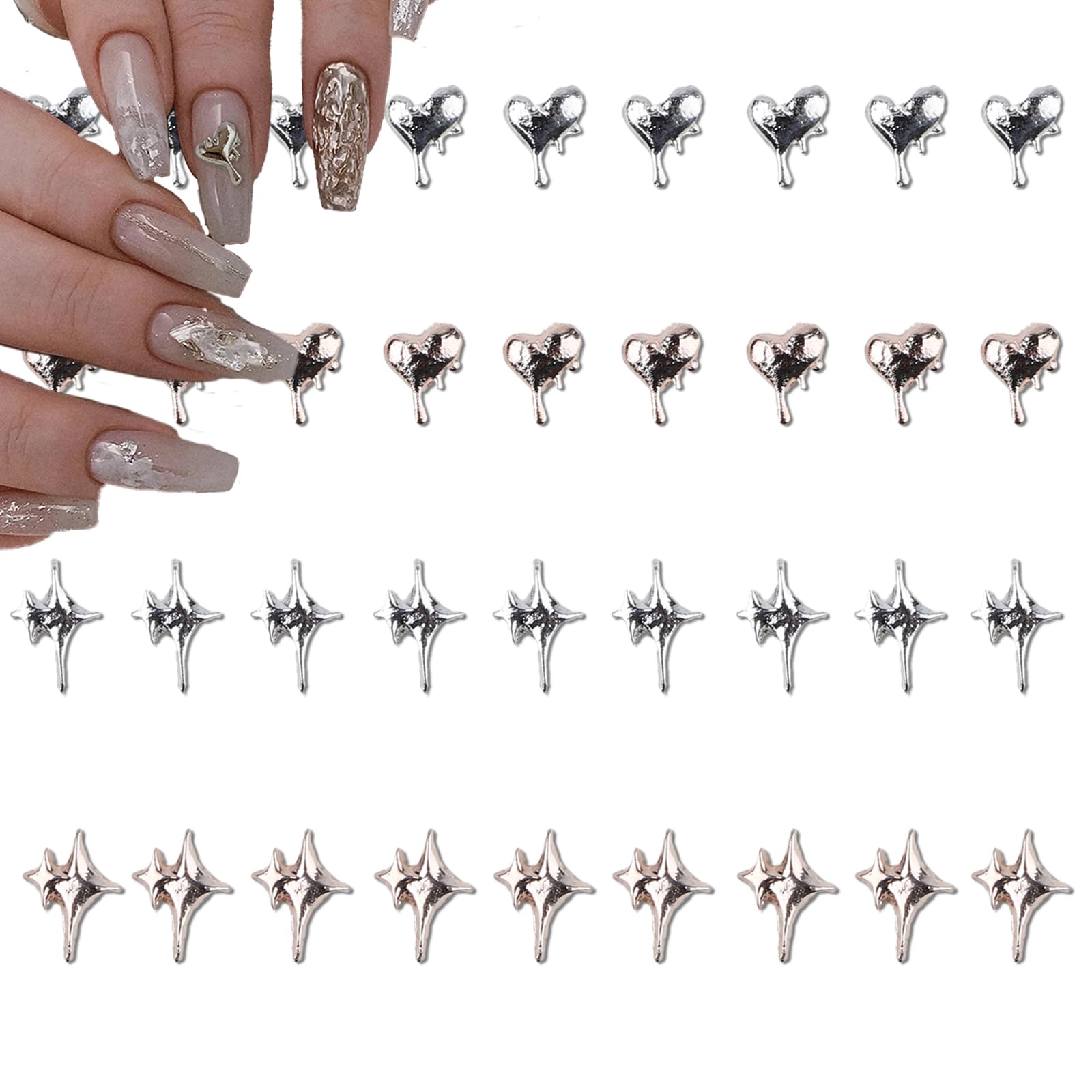 【送料無料】70個 かわいいネイルアートチャーム ネイルパーツ 漫画の釘の装飾 ネイルチャーム 手作り ..