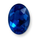 【送料無料】AURORAクリスタル オーバル-Vカット サファイア 色:サファイア、サイズ:10X8MM