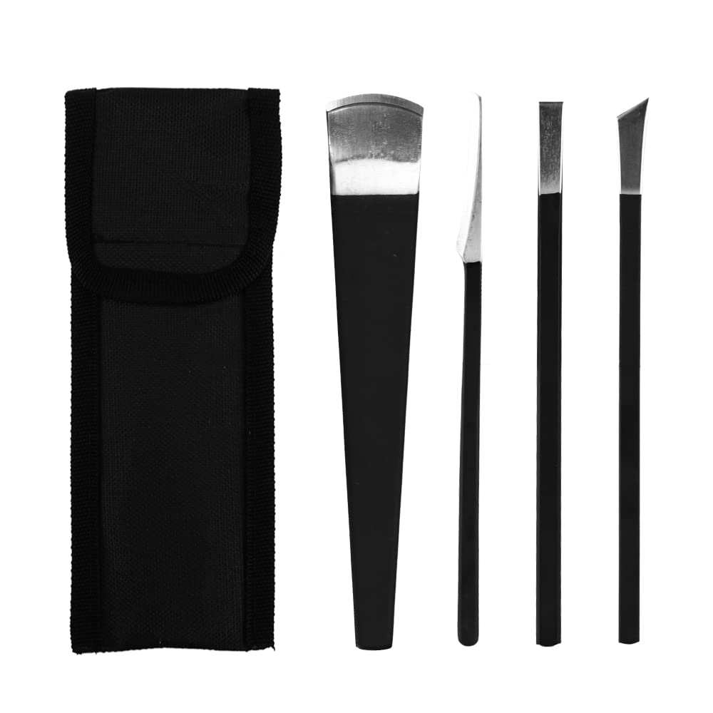 【送料無料】IMAURE フットケアツール ステンレス製 足ケア ナイフキット 4種形状 収納袋付き マットデ..