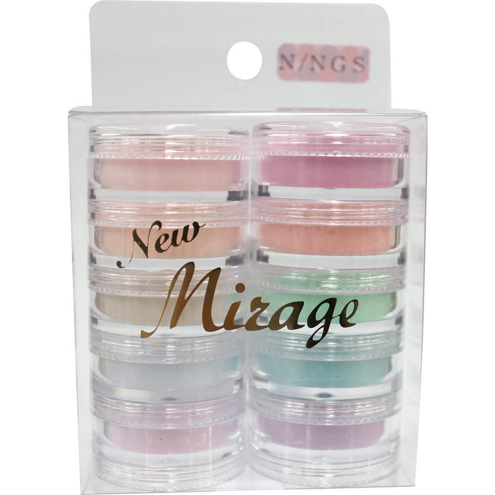 【送料無料】Mirage パウダー10色セット N/NGS ナチュラルストーンシリーズ 色:マルチカラー